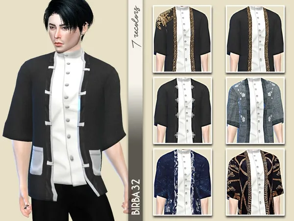Alpha Takashi Kimono Jacket - The Sims 4 Custom Content