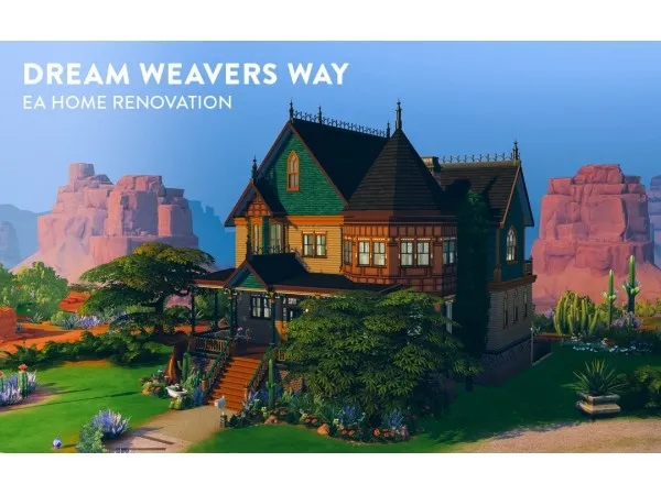 Maxis Match StrangerVille Redux Dream Weavers Way - The Sims 4 Custom Content