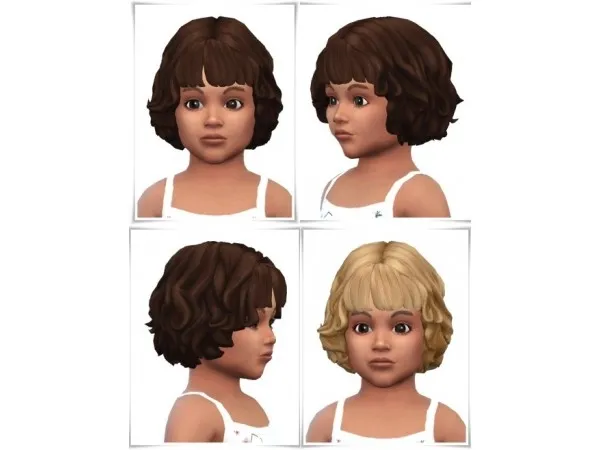 Maxis Match TinyCurlsBangs by birksche - The Sims 4 Custom Content