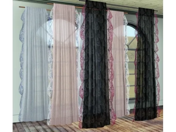 gardenbreeze Scent of Spring windows and curtain mini set - The Sims 3 Custom Content