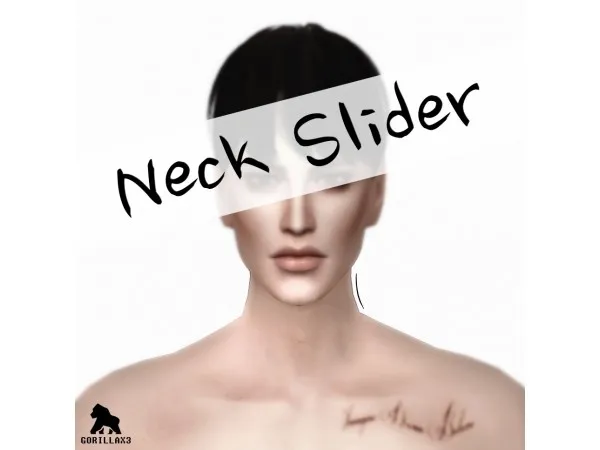 Mix Neck Slider by gorillax3 - The Sims 4 Custom Content