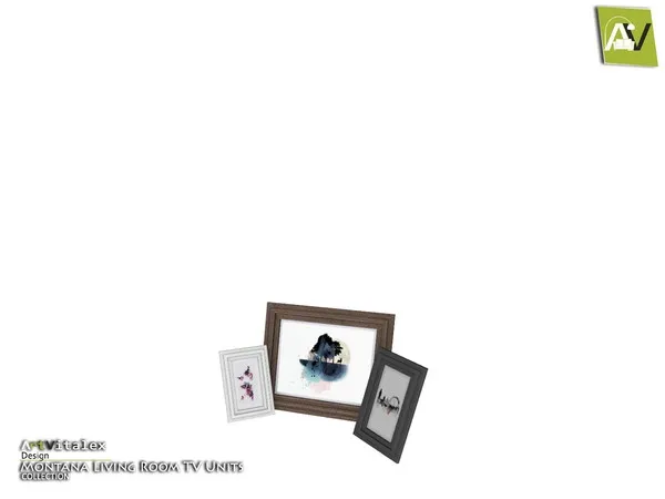 Montana Trio Photo Frames - The Sims 4 Custom Content