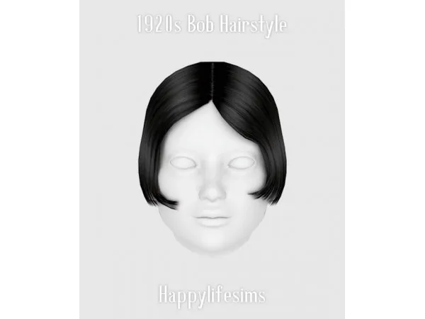 Alpha [Lonelyboy] 1920s Bob Hairstyle - The Sims 4 Custom Content