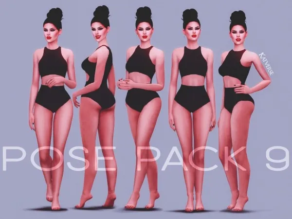 Alpha Pose Pack 9 by simsfinds - The Sims 4 Custom Content
