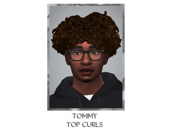 Maxis Match savvysweet Tommy Top Curls - The Sims 4 Custom Content
