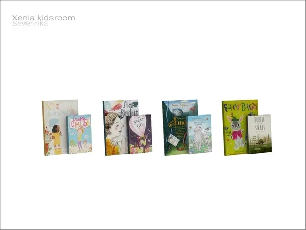 [Xenia kidsroom] books - The Sims 4 Custom Content