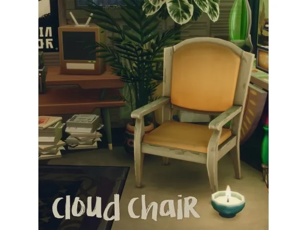 Maxis Match CLOUD CHAIR by amoebae - The Sims 4 Custom Content