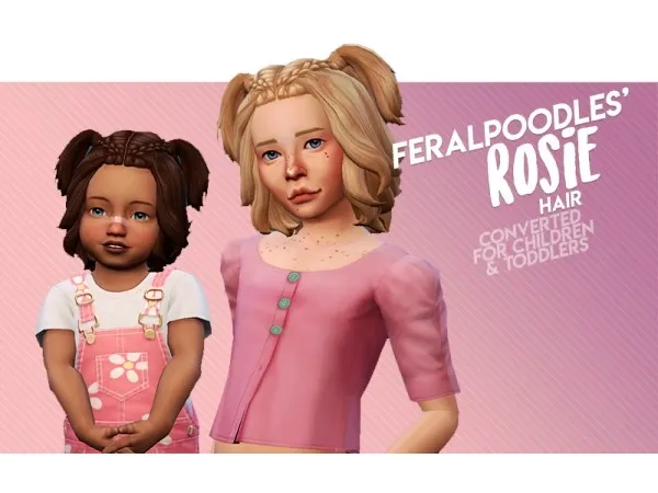 Maxis Match Rosie Hair - The Sims 4 Custom Content