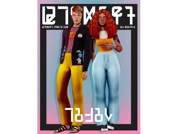 Maxis Match leven trousers by glumbut - The Sims 4 Custom Content