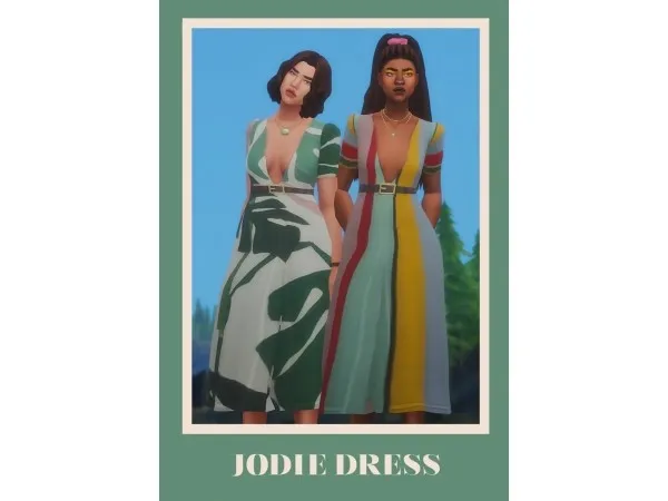 Maxis Match Jodie Dress TipTopTab by simsfinds - The Sims 4 Custom Content