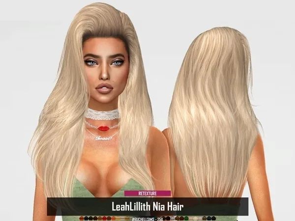 Alpha LeahLillith Nia Hair (RETEXTURE) by ruchellsims - The Sims 4 Custom Content