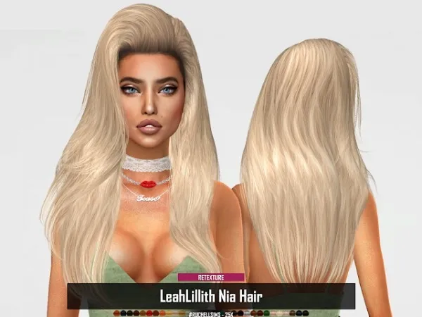 Alpha LeahLillith Nia Hair (RETEXTURE) by ruchellsims - The Sims 4 Custom Content
