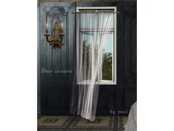 gardenbreeze Sheer curtains - The Sims 3 Custom Content