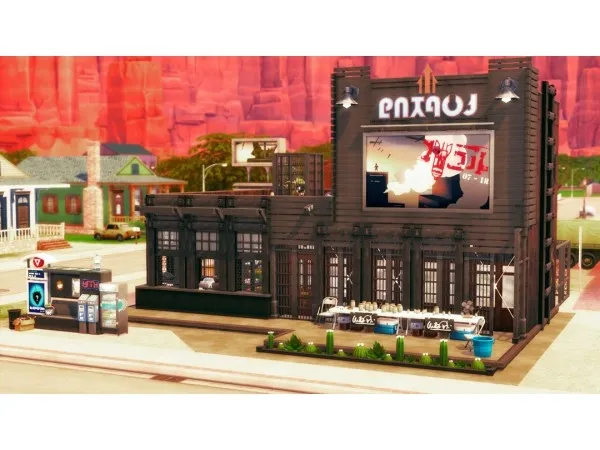 Maxis Match simstopiaru WEAPON shop (NoCC) - The Sims 4 Custom Content