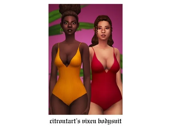 Maxis Match grimcookies citrontarts vixen bodysuit redux - The Sims 4 Custom Content