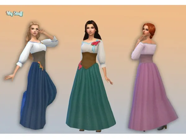 Maxis Match zurkdesign Humble Ball Gown - The Sims 4 Custom Content