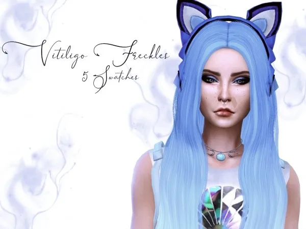 Alpha reevaly Vitiligo Freckles - The Sims 4 Custom Content
