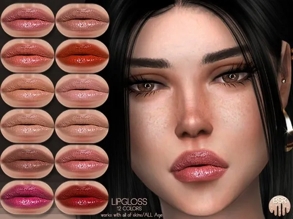 Alpha LipGloss BM16 tr by busratr - The Sims 4 Custom Content