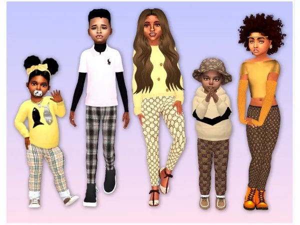 Alpha Child Toddlers Skinnies by simsfinds - The Sims 4 Custom Content