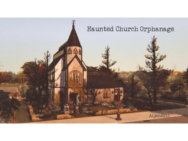 Maxis Match Haunted Church Orphanage by isegrimsims No CC - The Sims 4 Custom Content