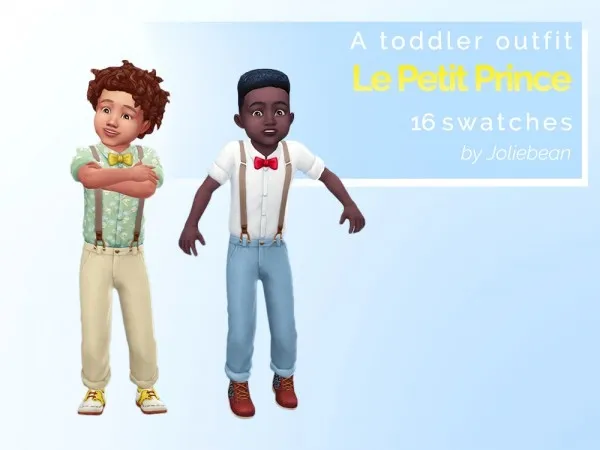 Maxis Match joliebean Le Petit Prince a toddler outfit - The Sims 4 Custom Content