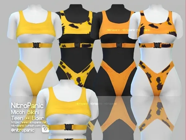 Alpha Micoh Bikini (TOP) - The Sims 4 Custom Content