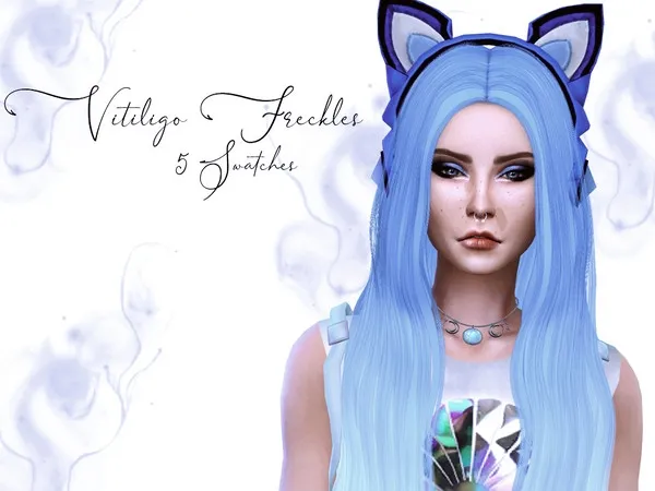 Alpha Vitiligo Freckles - The Sims 4 Custom Content