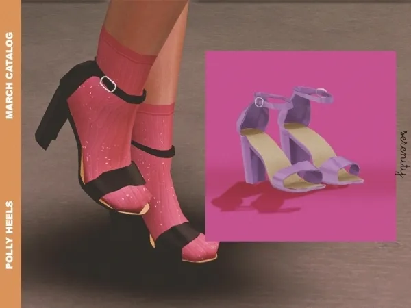 Alpha Polly Heels - The Sims 4 Custom Content