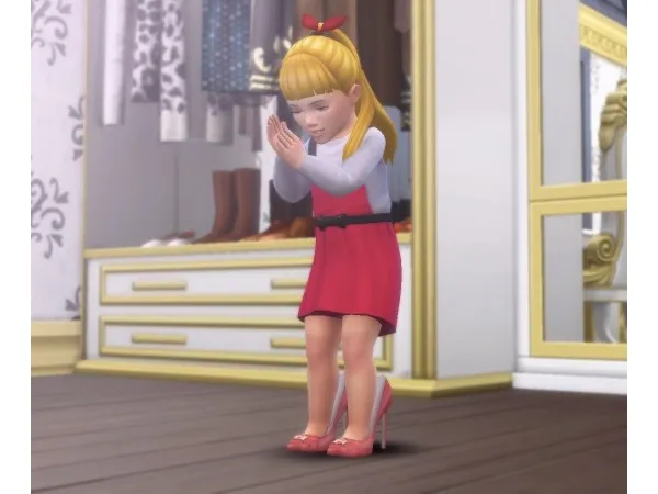 Maxis Match Toddler on heels posepack Eleonorroth - The Sims 4 Custom Content