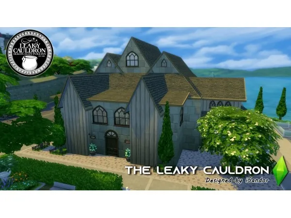 Alpha The Leaky Cauldron Harry Potter builds by iSandor - The Sims 4 Custom Content