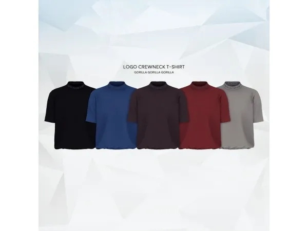 Alpha Logo Crewneck T Shirt by simsfinds - The Sims 4 Custom Content