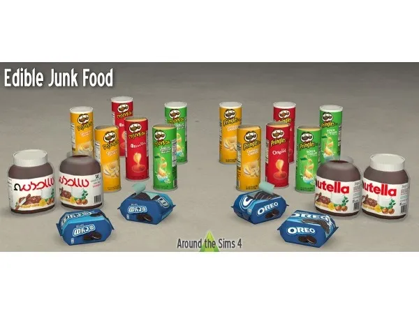 Maxis Match Around Edible junk food - The Sims 4 Custom Content