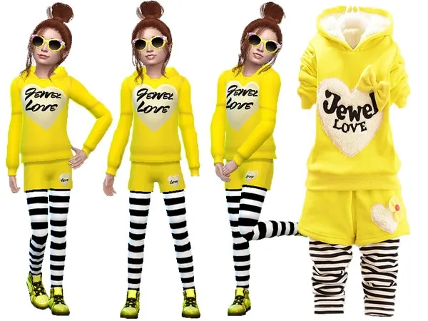 Alpha Outwear short set - The Sims 4 Custom Content