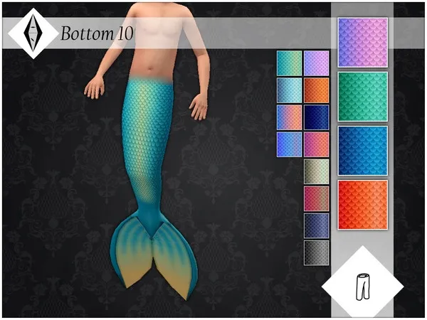 Alpha Bottom 10 plus Invisible Feet and Nude Top - The Sims 4 Custom Content