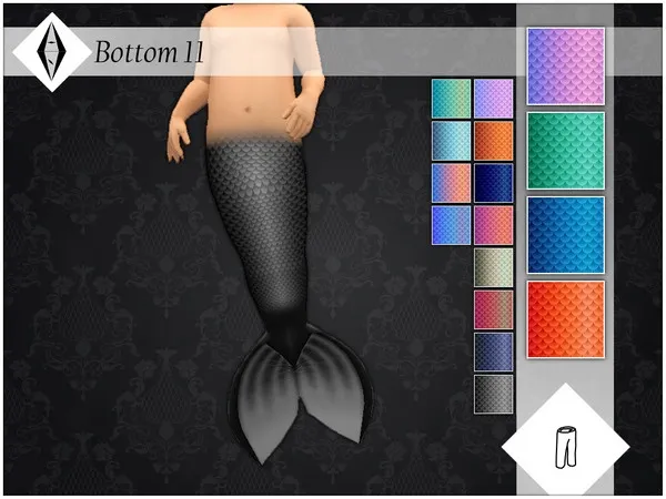 Alpha Bottom 11 plus Invisible Feet - The Sims 4 Custom Content