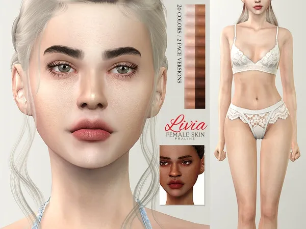 Alpha Livia Skin Female by thesimsresource - The Sims 4 Custom Content