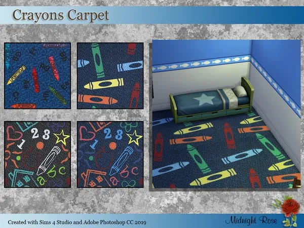 Alpha Crayons for Kids - The Sims 4 Custom Content