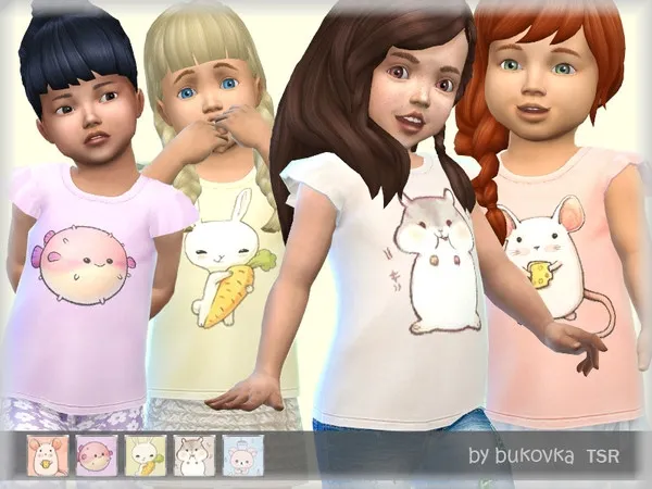 Alpha T Shirt Wings - The Sims 4 Custom Content