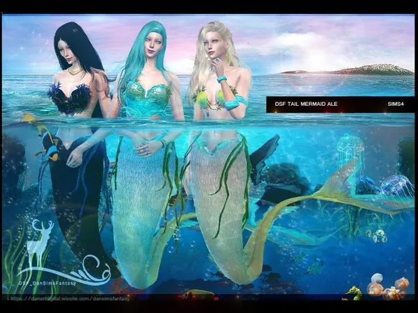 Alpha DSF TAIL MERMAID ALE - The Sims 4 Custom Content