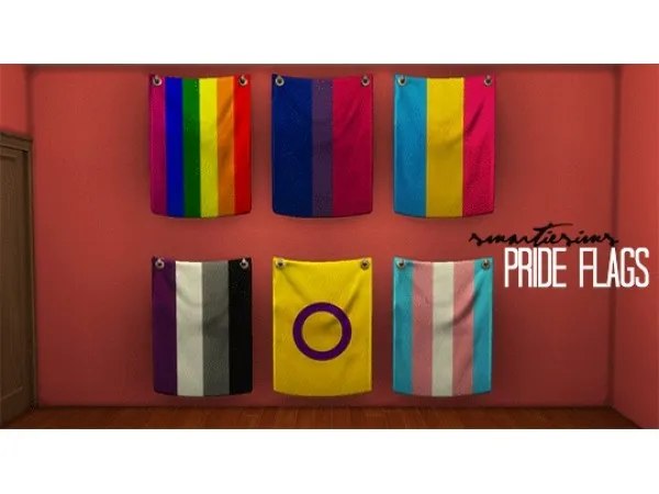 Alpha [smartiesims] Pride Flags - The Sims 4 Custom Content
