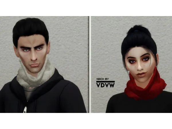Alpha vdvwstudio Neck - The Sims 4 Custom Content