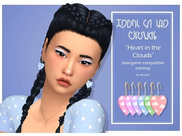Maxis Match alexaarr Heart in the Clouds - The Sims 4 Custom Content