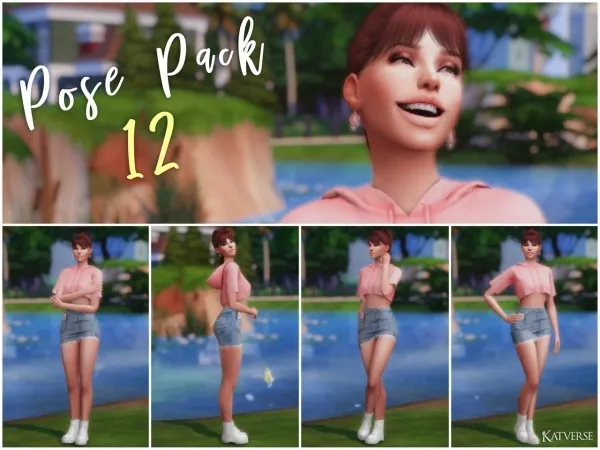 Alpha katverse Pose Pack 12 - The Sims 4 Custom Content