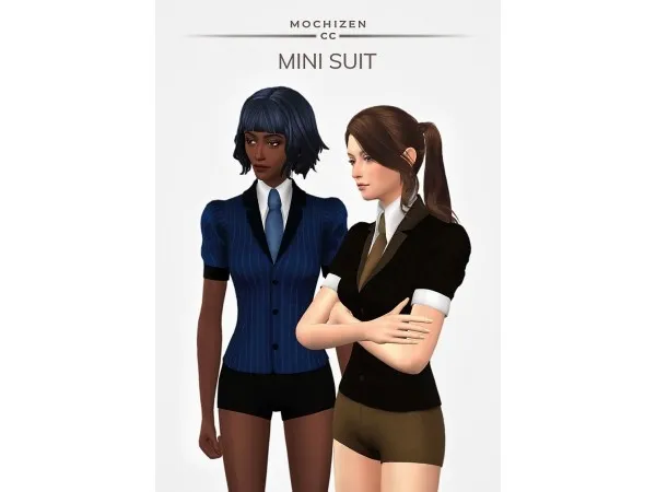 Maxis Match MOCHIZEN MINI SUIT - The Sims 4 Custom Content