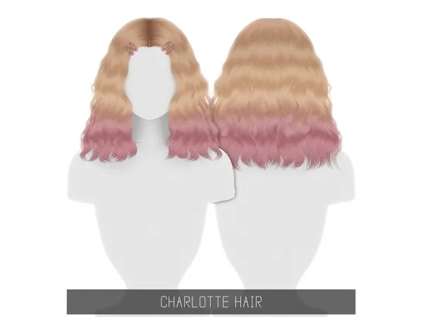 Alpha CHARLOTTE HAIR - The Sims 4 Custom Content