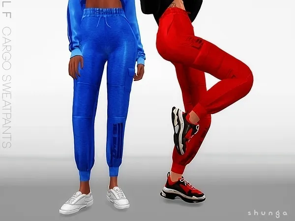 Alpha SHUNGA LF Cargo Sweatpants - The Sims 4 Custom Content
