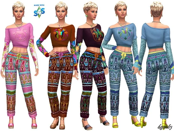 Alpha Boho Capris 201904_05 - The Sims 4 Custom Content