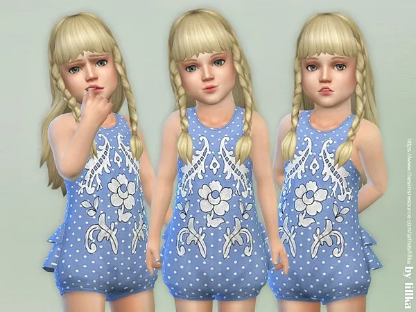 Alpha Toddler Boho Romper - The Sims 4 Custom Content