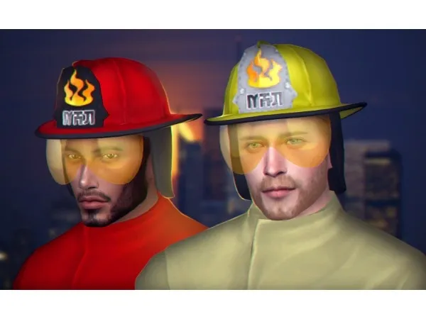 Alpha Firefighter Set by wistfulpoltergeist - The Sims 4 Custom Content