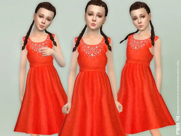 Alpha Girls Boho Dress - The Sims 4 Custom Content